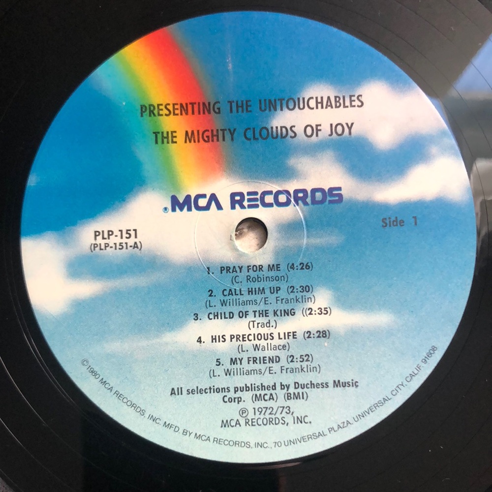 The Untouchabkles The Mighty Clouds Of Joy Vinyl Lp